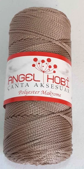 Çanta Aksesuar Koyu Vizon Renk Polyester Makrome
