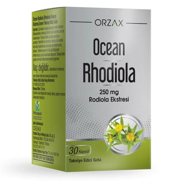 Ocean Rhodiola Kapsül 250mg 30 Kapsül - Diş Beyazlatıcı Köpük