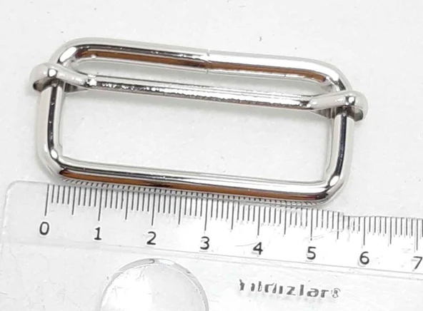 Çanta Aksesuar Gümüş Renk 5X2 Cm Ayarlama Aparatı .
