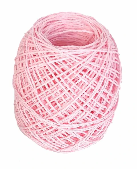 Çanta Aksesuar Pembe 50 Gr Sarılmış Kağıt İp