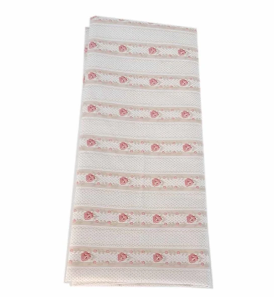Çanta Aksesuar 120X50 Cm Pamuklu Astarlık Kumaş Minik Gül Desen Örgü Çanta İçin
