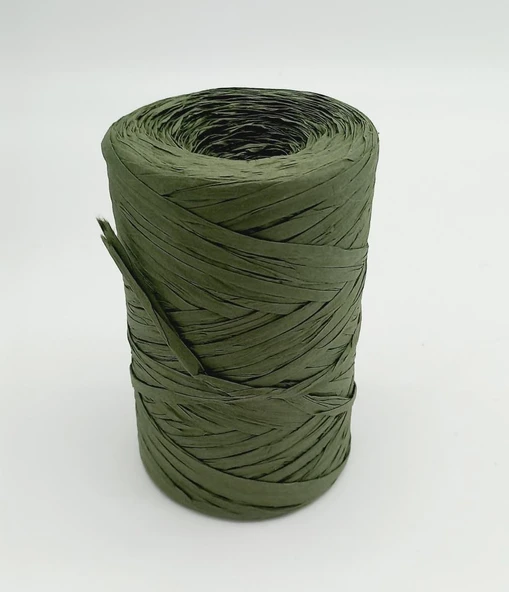 Çanta Aksesuar Haki Renk Rafya İp ürün görseli 1