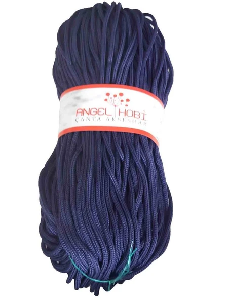 Çanta Aksesuar Polyester Rulo Makrome Lacivert 5Mm