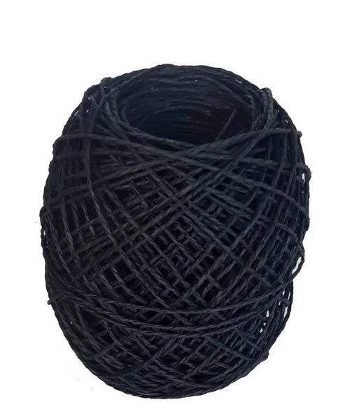 Çanta Aksesuar Siyah 50 Gr Sarılmış Kağıt İp