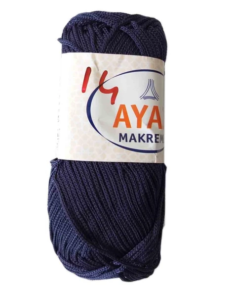 Çanta Aksesuar 100 Gram Polyester Makrome No:14 Lacivert ürün görseli 1