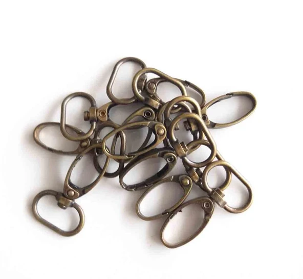 Çanta Aksesuar 10Lu Antik Renk 2 Cm Kanca ürün görseli 1