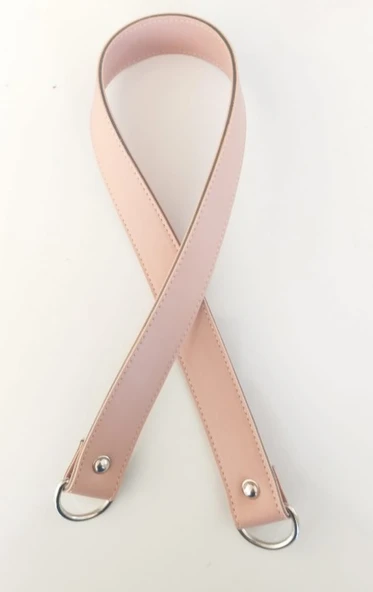 Çanta Aksesuar 67X3 Cm Pudra Renk Suni Deri Çanta Sapı