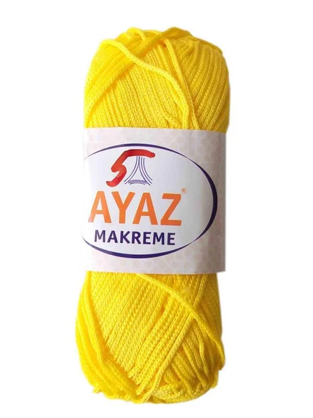 Çanta Aksesuar 100 Gram Polyester Makrome No:5 Sarı