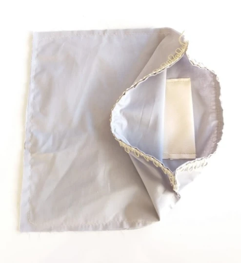 Çanta Aksesuar Fermuarsız 28X28 Cm Dikilmiş Astar Açık Gri