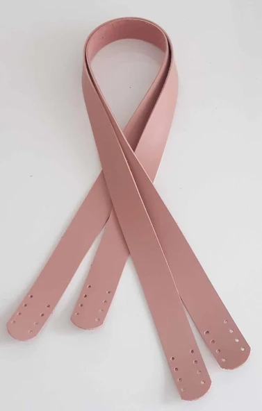 Çanta Aksesuar 70X2.5 Cm, Pudra Renk  Suni Deri Çanta Sapı