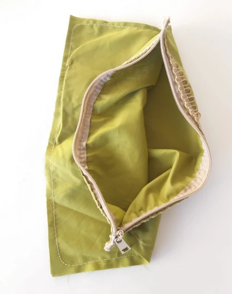 Çanta Aksesuar 20X30 Cm, Dikilmiş Halde, Fermuarlı Astar Yeşil ürün görseli 1