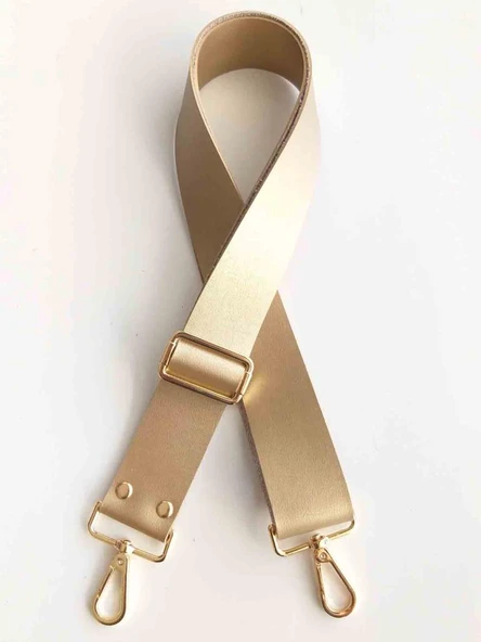 Çanta Aksesuar Gold Renk 120X4 Cm Çanta Sapı Gold Metal (Kalsap)
