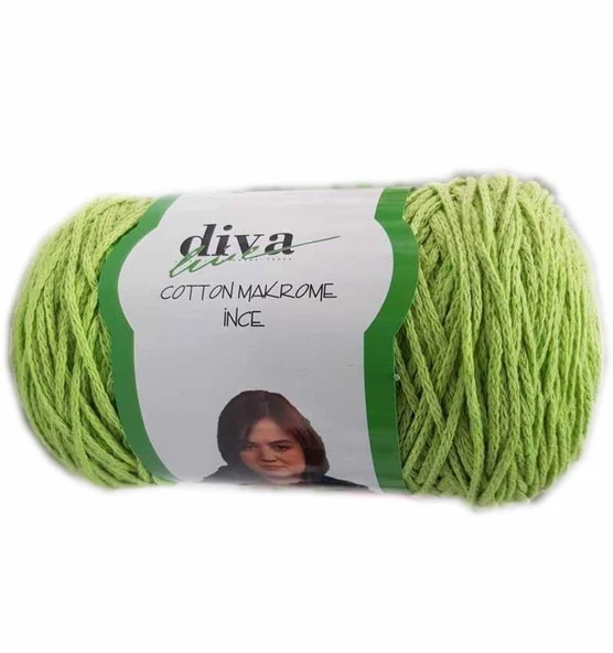 Çanta Aksesuar Diva Pamuk Makrome Fıstık Yeşili İnce No: 34