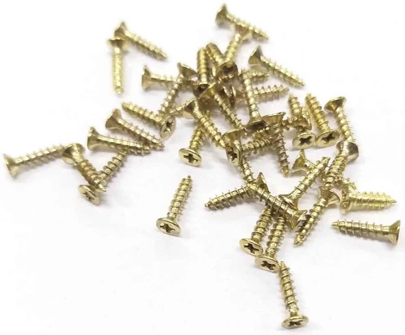 Çanta Aksesuar Ahşap Burs Vidası 10Lu ürün görseli 1