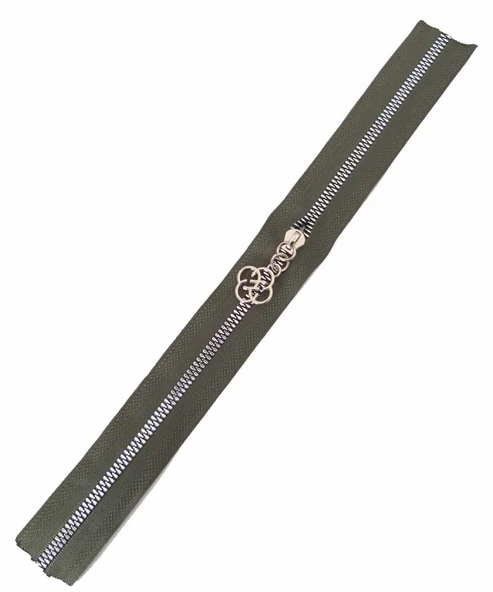 Çanta Aksesuar Başlıklı Fermuar 40 Cm Gümüş Metal Haki