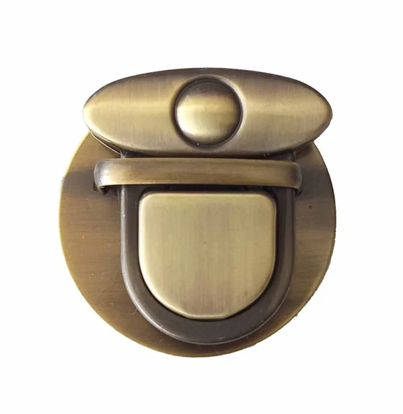 Çanta Aksesuar Açık Antik Renk 5 Cm Yuvarlak Kilit ürün görseli