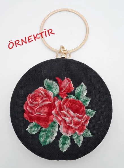 Çanta Aksesuar Abiye Çanta Kalıbı Oval Köşe Light Gold Metalli - 2