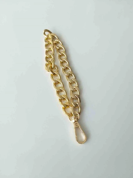 Çanta Aksesuar Zincirli Elcik Light Gold ürün görseli 1