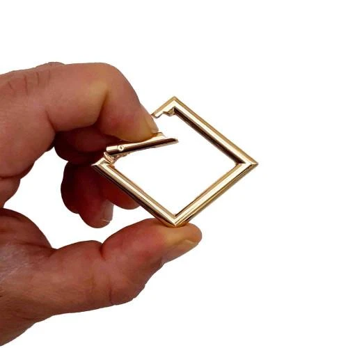 Çanta Aksesuar Kare Yaylı Halka 3.5 X 5.5 Cm Light Gold Renk ürün görseli 1