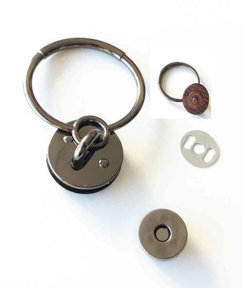 Çanta Aksesuar Mıknatıslı Ve Tutmalı Kilit Füme ürün görseli 1