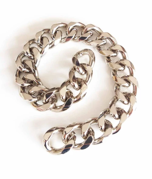 Çanta Aksesuar Gümüş Renk Nice Çanta Zinciri 6Mm 22X27 (35 Cm) ürün görseli 1