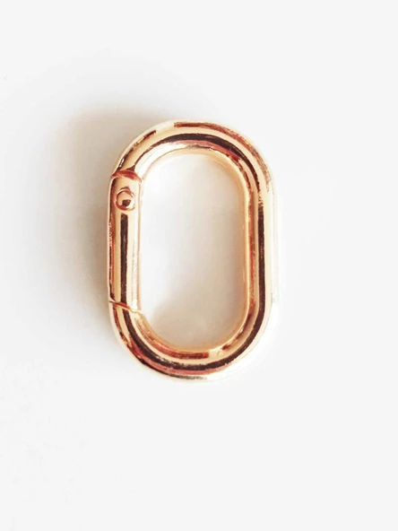 Çanta Aksesuar Light Gold Ovalize Yaylı Halka ürün görseli 1