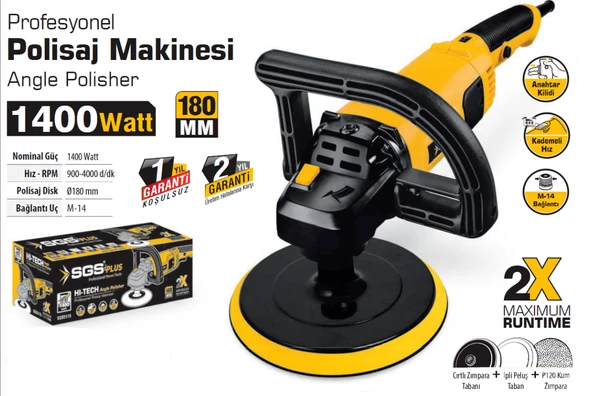 SGS PROFESYONEL POLİSAJ MAKİNESİ 1400 WATT - 3