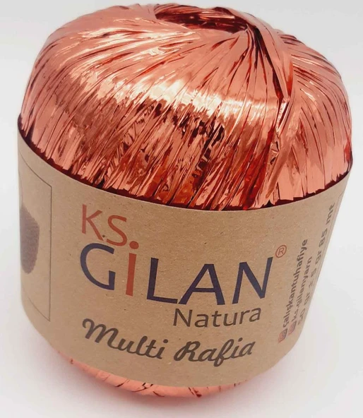 Çanta Aksesuar Parlak Rafya Taba Renk No:10 ürün görseli 1