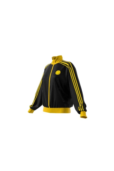adidas Erkek Siyah  Ceket SMILEY TRACKTOP JD2736 - 8