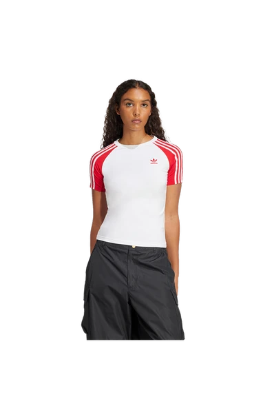 adidas Kadın  Beyaz  T-Shirt 3S SLIM TEE JD0835 - 1