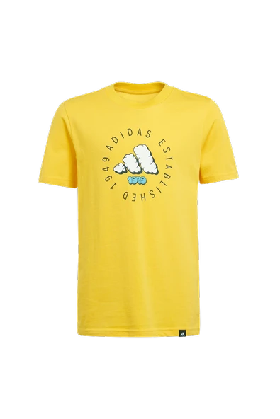 adidas Unisex Çocuk Sarı  T-Shirt J FUN TEE JI6688 - Resim 8