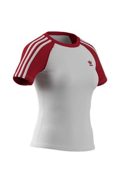 adidas Kadın  Beyaz  T-Shirt 3S SLIM TEE JD0835 - 8