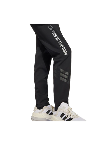 adidas Unisex Çocuk Siyah  Eşofman Altı J SW MNDO PNT JF3635 - Resim 5