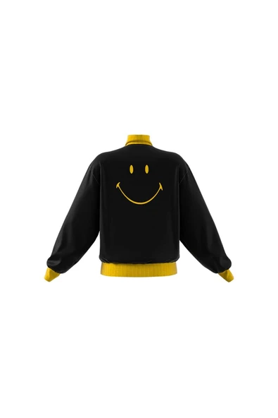adidas Erkek Siyah  Ceket SMILEY TRACKTOP JD2736 - 12