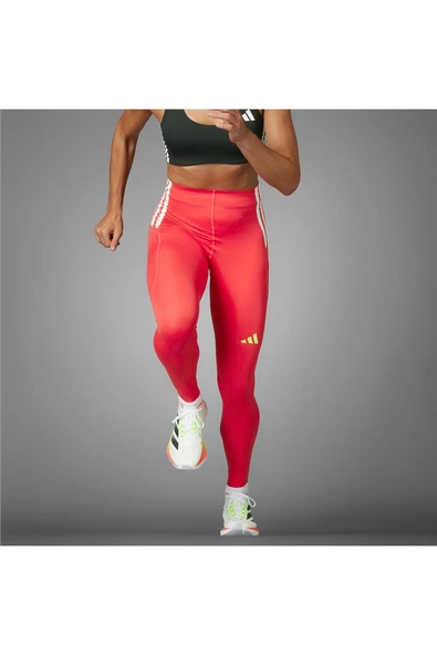 adidas Kadın Kırmızı  Tayt Adizero 1/1 L W JH3618 - 6