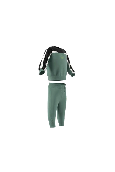 adidas Bebek Yeşil  Eşofman OV CREW SET JC7312 - 11