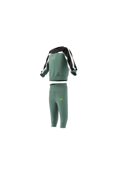 adidas Bebek Yeşil  Eşofman OV CREW SET JC7312 - 12