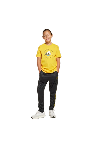 adidas Unisex Çocuk Sarı  T-Shirt J FUN TEE JI6688 - Resim 3