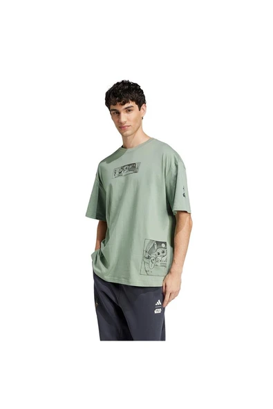 adidas Erkek  Yeşil  T-Shirt M SW TM T 2 JI5718 - 2