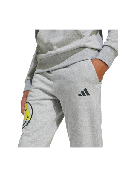 adidas Unisex Çocuk Gri  Eşofman Altı J SMI PANT JD3287 - Resim 4