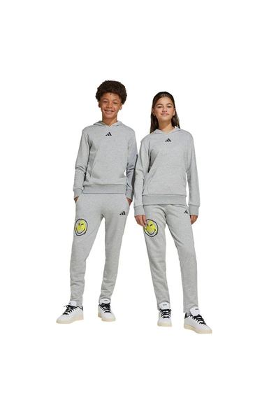 adidas Unisex Çocuk Gri  Eşofman Altı J SMI PANT JD3287 - Resim 7