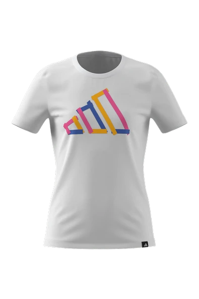 adidas Unisex Çocuk Beyaz  T-Shirt J T TEE JD4638 - Resim 11