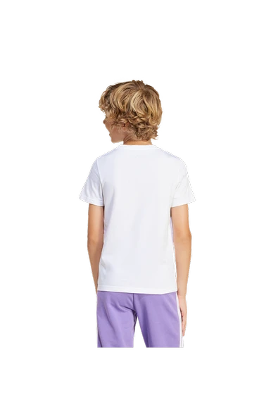 adidas Unisex Çocuk Beyaz  T-Shirt J T TEE JD4638 - Resim 2