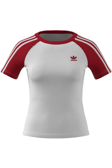 adidas Kadın  Beyaz  T-Shirt 3S SLIM TEE JD0835 - 7
