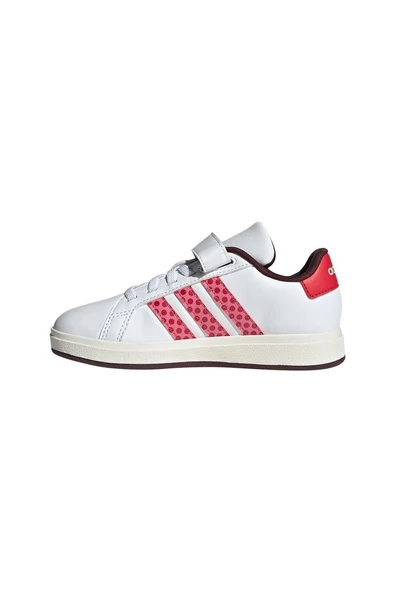 adidas Unisex Çocuk Beyaz  Yürüyüş Ayakkabısı GRAND COURT MINNIE EL C IH6310 - Resim 5