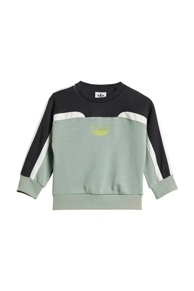 adidas Bebek Yeşil  Eşofman OV CREW SET JC7312 - 8