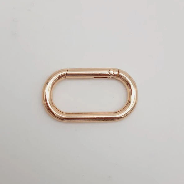 Çanta Aksesuar Light Gold Büyük Boy Ovalize Yaylı Halka 1 Adet