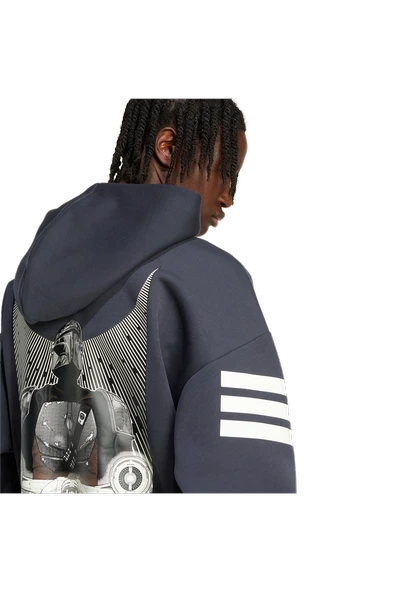 adidas Erkek  Gri  Sweatshirt M SW TM HDY JI5720 - 6