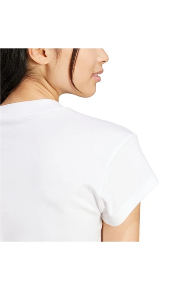 adidas Kadın  Beyaz  T-Shirt W FI SL BB TEE JE4001 - Resim 6