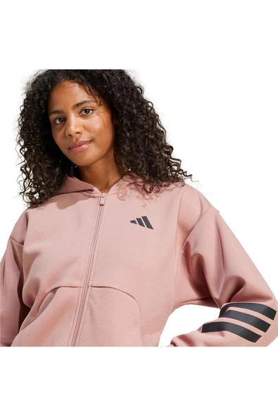 adidas Kadın  Pembe  Ceket W FI 3S FZ HD JE0177 - 6